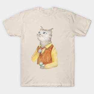 Cat and absinth T-Shirt